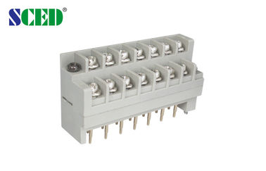 Power Supply barrier connector Double Gold Pins electrical terminal block connectors 600V 15A