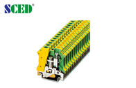Gelbe/Lärm-Schienen-Verteiler des Grün-8.2mm der Breiten-6mm2 rieben Erdungs-Verbindungsstück