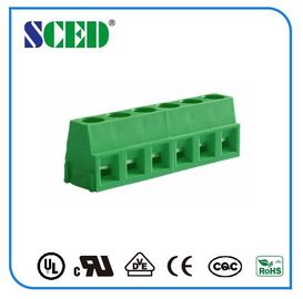 Werfen Sie 5.08mm schraubenartige Neigung des Verteiler-Grün-Plastik300v 10A 5.08mm