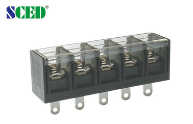 Hochspannungsbarriere Endblock mit Kunststoffabdeckung 40A Messing 2-12 Pole 20-8 AWG