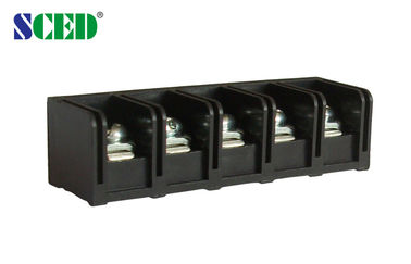 Schwarze Energie-Verteiler der Sperren-20A mit 2-12 Polen Neigung des Messing-PBT 11mm