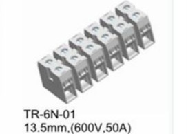 Kupferne Zufuhr 50A durch Verteiler-Neigung 13.5mm 2-16 Polen