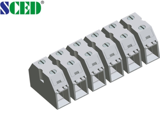 Zufuhr 50A durch Kupfer der Schraubklemme-Klemmenblock-Neigungs-13.5mm 2-16 Polen