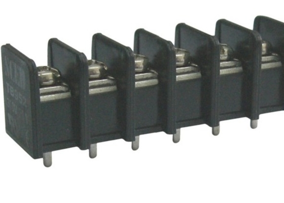 Schwarze MessingVerteiler 20A PWB-UL94-V0/Neigung 300V M4 Schrauben-9.525mm