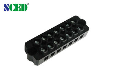 Platten-Berg-Verteiler des Schwarz-7.40mm 300V 20A 7P für Schalter/PWB