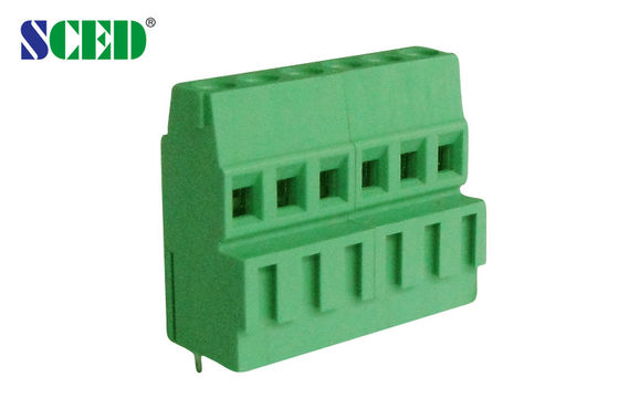 Grün-Verteiler-Verbindungsstück 300V der Schrauben-M3/abstreifende Länge 10A 6-7mm