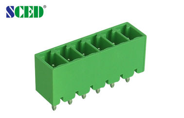 3.81mm Schraubstecker im Terminalblock 2-24 Stangen Grüner Kunststoff Männlicher Kopf