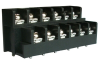 Schwarzer 20A 300V 4*2P-16*2P Schranken-Endblock für elektrische Beleuchtung und Automatisierung