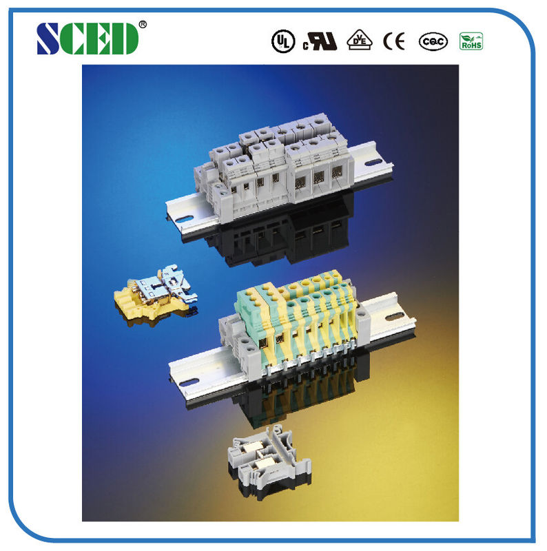6mm2 Schienen-Berg-Verteiler 600V 30A der Breiten-6.2mm AWG-Lehre 30-10