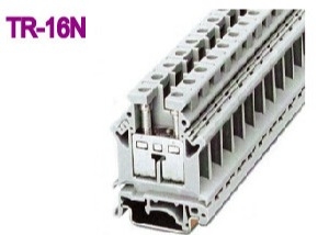 101A Din Bahnterminal Blöcke 800V 25mm2 Messing 12,2mm Terminalbreite