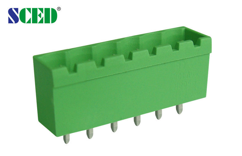 5.08mm Stecker im Terminalblock 2-24 Stangen Grüner Kunststoff Männlicher Teil