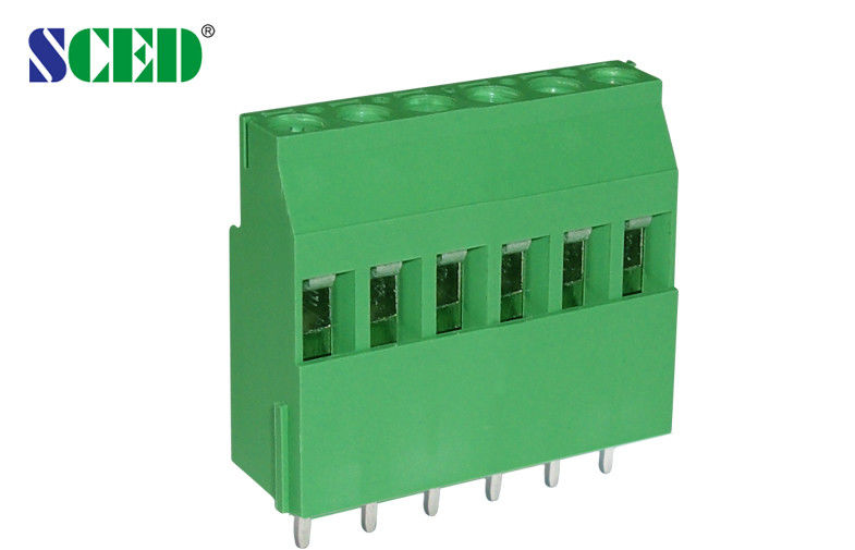 Euro-Typ Schraubverbindungsterminal Block 300V 10A PA66 Messingsterminal