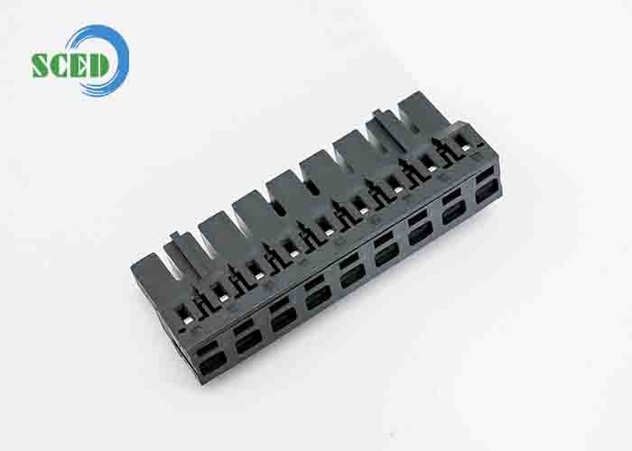 PA66 Plastikgrauer Steckverbinder für Terminalblöcke mit 7,5 mm Schwung 300 V 16A 2-18 Stangen