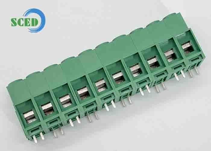 10.16mm 57A PCB-Terminalblock Grün Messing PA66 Nickelplattiert