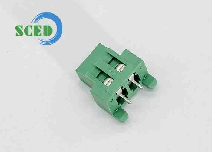 300V 10A M3 Schraube 12-26 AWG Endblockanschluss PA66 Dämmstoff Grün 5,08mm Abstand