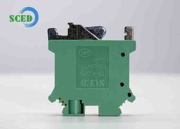 Aluminum Rail Material Din Rail Terminal Blocks Offering M4 Wire Fixing Screw for Electrical Signal and Power Transmission