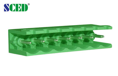 18A Stromverteilterminalblock 300V Schwung 5,08mm männliche Teile PA66