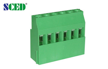 Euro-Type PCB-Schraubendeckung 300V 15A Grün 5,08mm Messing