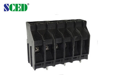 Schwarze Neigung 30A UL94-V0 30A 10-22 des PWB-Schraubklemme-Klemmenblock-6.35mm AWG-Lehre