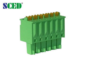 Grüner Abstand3.5mm steckbarer Verteiler weibliches 300V/8A UL94-V0