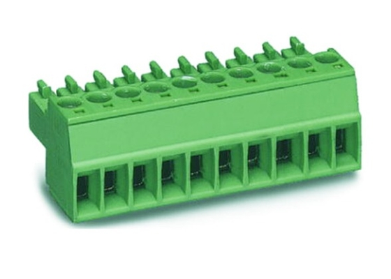 Weiblicher Stecker-Terminal-Block-Anschluss 3,5 mm Tonhöhe 300V 8A 2-22 Pole PA66 M2 Schraube