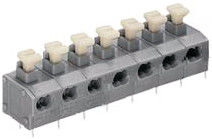 Neigung 7.62mm PWB-Frühlings-Klammern-Verteiler, Screwless-Kabelschuhe