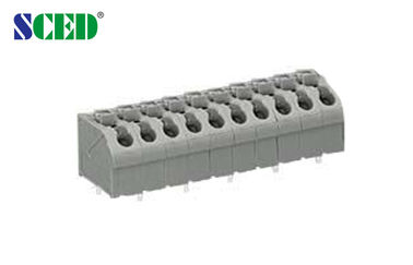 Neigung 10A 2 Screwless PWBs gefederter Verteiler-5.00mm Pin - 24 Pin