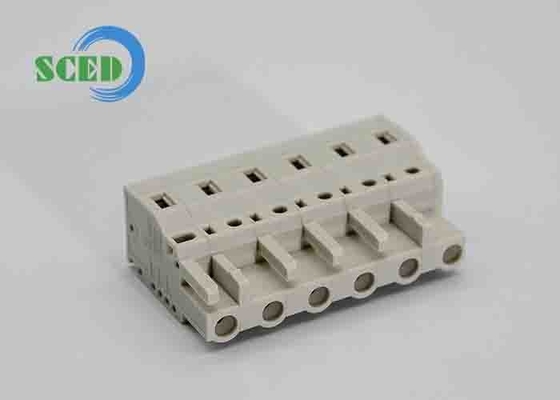 7.50mm Doppelstufige Steckplug-Terminal-Block-Kopf für PCB PA66 männliche Steckdosen 2-16P