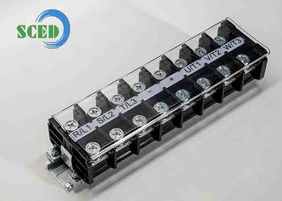 600V 101A Schwarz 2-20AWG PCB Hochstrom-Terminalblock für Serverstandort