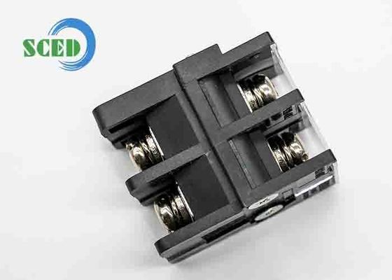 12.2 mm Endspitze Durchgang durch Endblock mit rechtwinkligem Draht-Eingang und Messing-Klemmkäfig