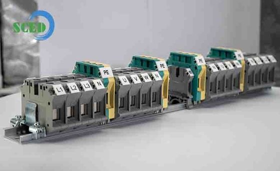 Leistungsfähige und kompakte Plastik-Din-Rail-Terminalblöcke Schaltanlage für industrielle Anwendungen