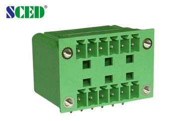 Männlicher Sockel-Titel, werfen 3.81mm 300V 8A 2 × 2P - 20 × 2P steckbarer Verteiler