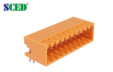 Steckbarer Titel-männliche Sockel 150V 8A 2*2P - Klemmenblock der Verteiler-Neigungs-3.50mm der Einsteckklemme-24*2P