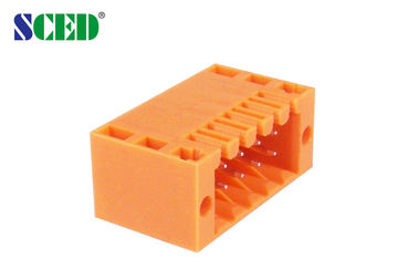 Steckbare Verteiler-Titel-männliche Sockel 150V 8A 2*2P - 22*2P Einsteckklemme-Klemmenblock der Neigungs-3.50mm