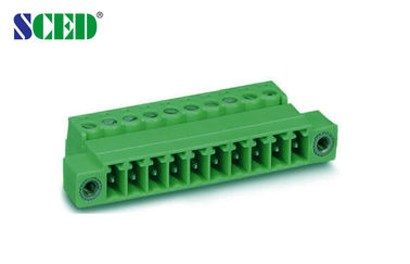 Stecker-männliche Sockel 300V 8A 2P - 20P der Einsteckklemme-Klemmenblock-Neigungs-3.81mm