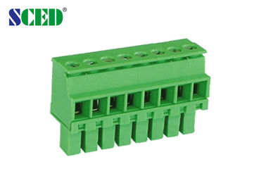 Stecker-Flanschdose-Einsteckklemme-Klemmenblock-Neigung 3.50mm 300V 8A 2P - 22P