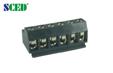 Verstopfen Sie Einsteckklemmeklemmenblock weibliche Neigung 5.00mm 300V 18A 2P - 24P