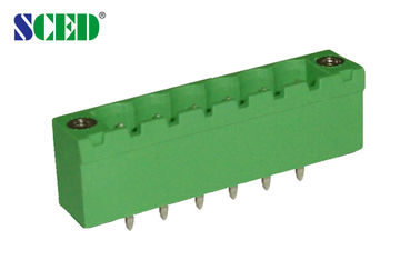 Einsteckklemme-Klemmenblock-männliche Sockel werfen 5.08mm Titel 300V 18A 2 - 22P