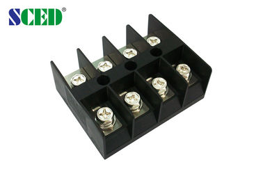 20.00mm hoher Weise PC Schwarz-Anschluss des Stromklemme-Klemmenblock-Verbindungsstück-600V 100A 4