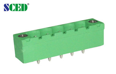 Titel-männliche Sockel-Einsteckklemme-Klemmenblock-Neigung 7.62mm 300V 18A 2 - 14P