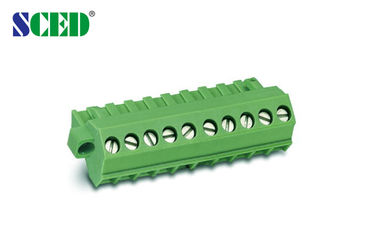 Stecker-weibliche Einsteckklemme-Klemmenblock-Neigung 5.08mm 300V 18A 2P - steckbarer Verteiler 20P