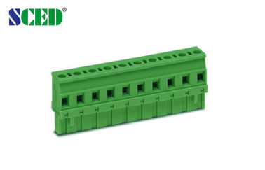 Stecker-weibliche Einsteckklemme-Klemmenblock-Neigung 7.62mm 300V 18A 2P - 16P