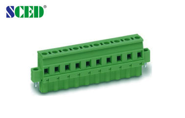 Verstopfen Sie Einsteckklemme-Klemmenblock-weibliche Neigung 7.62mm 300V 18A 2P - 14P