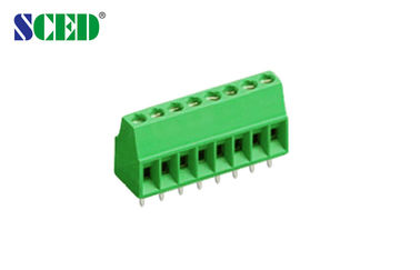 2.54mm PWB-Verteiler-grüner rechtwinkliger Draht-Messingeinlaß